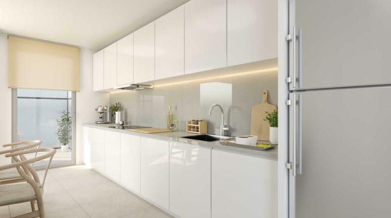 Escalera A - Planta tipo - Vivienda T2-2D