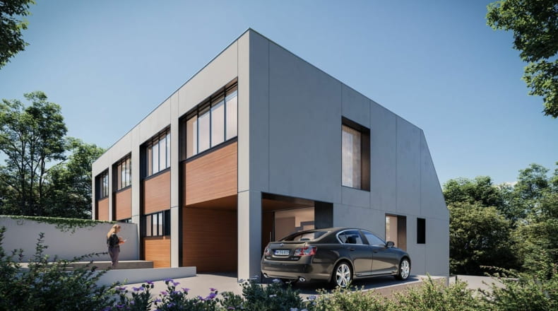 Chalets pareados, exclusivos