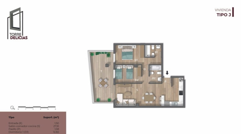 Apartamentos(2) - Torre Delicias