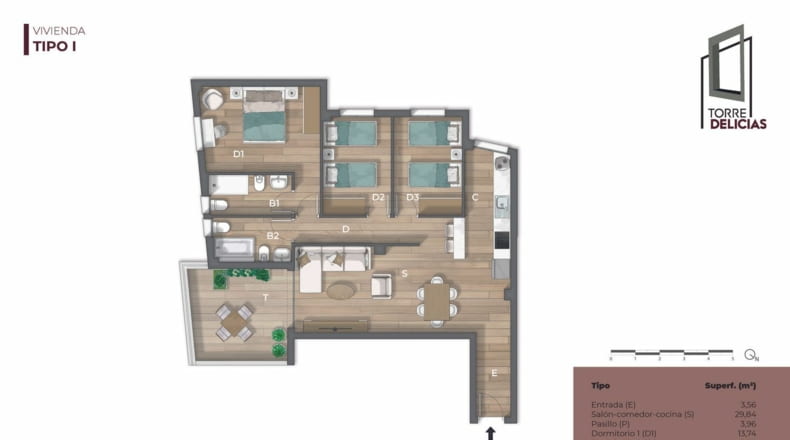 Apartamentos(3) - Torre Delicias