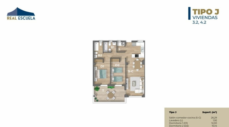 Apartamentos(2) - Real Escuela