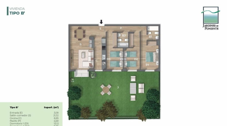 Apartamentos(3) - Jardines de Poniente 3ª Fase