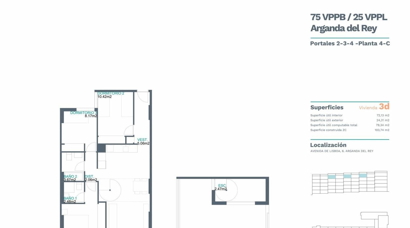 Apartamento nuevo con 3 habs. en Residencial Castillo del Álamo ...