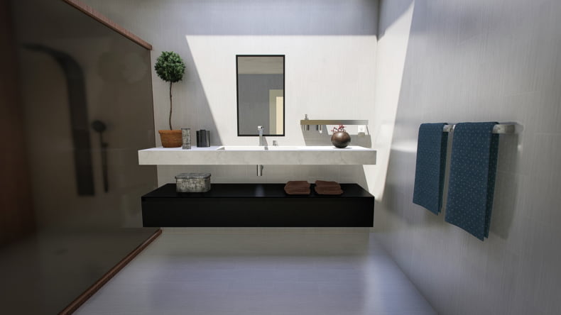 Imagen de casa con arquitectura sostenible, que reduce el consumo energético