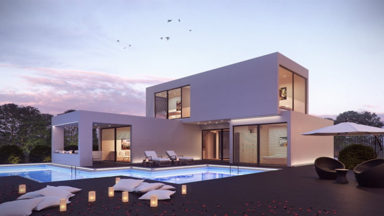 Imagen de una casa para la que ha hecho falta la licencia de obra mayor