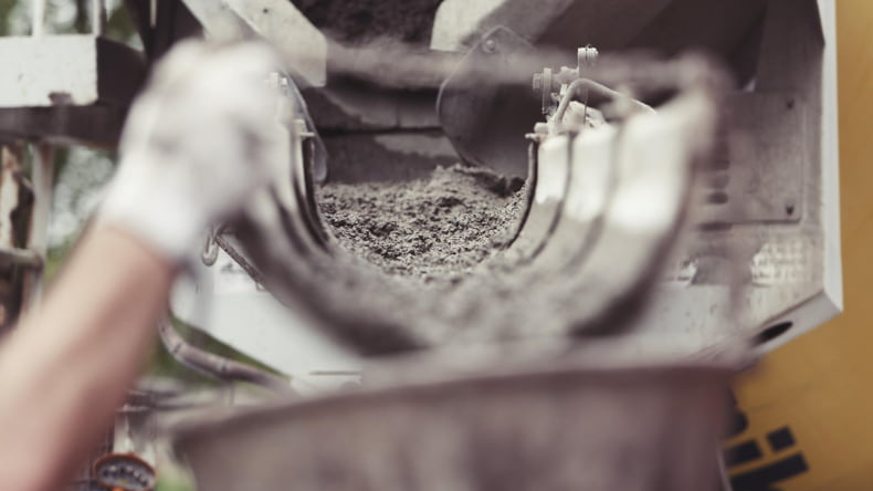 Imagen de cemento biotecnológico, uno de los materiales y biomateriales más utilizados en el sector de la construcción