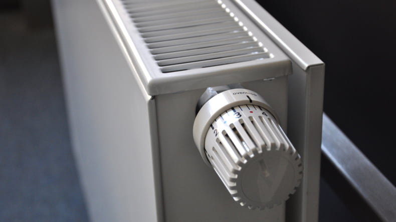 Imagen de radiador en instalación de gas