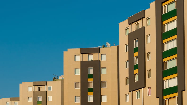 Imagen de casas que se rigen por la Ley de Propiedad Horizontal