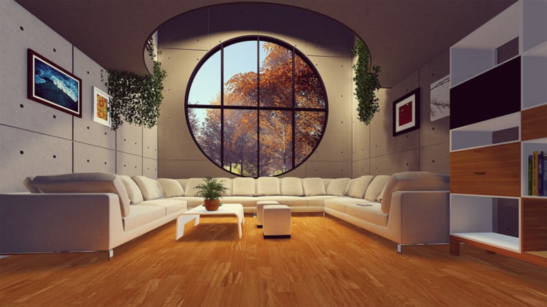Imagen de una vivienda comprada sobre plano