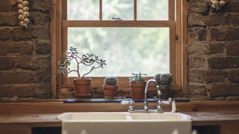 Imagen del interior de una casa al construirse desde cero
