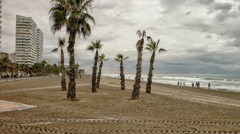 Imagen de la playa de San Juan, en Alicante.