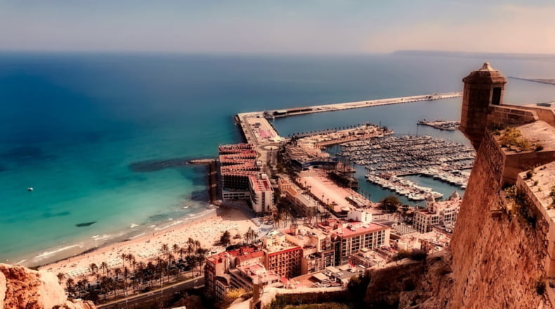 Foto desde el Castillo de Santa Barbara, en Alicante.